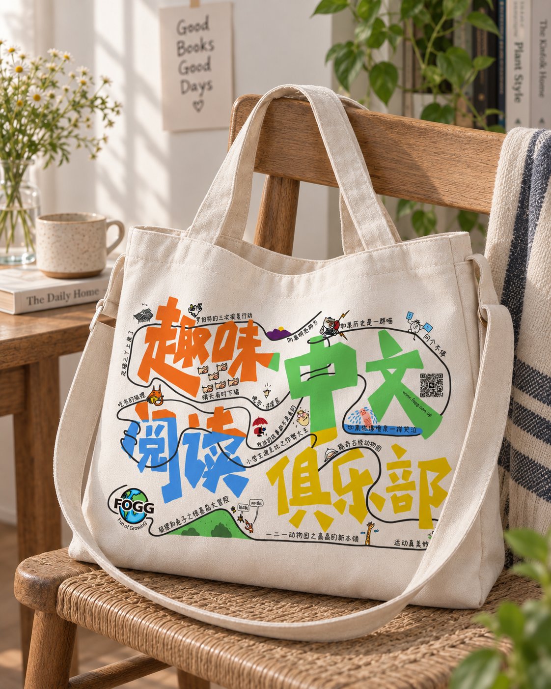 趣味中文阅读俱乐部帆布袋 2